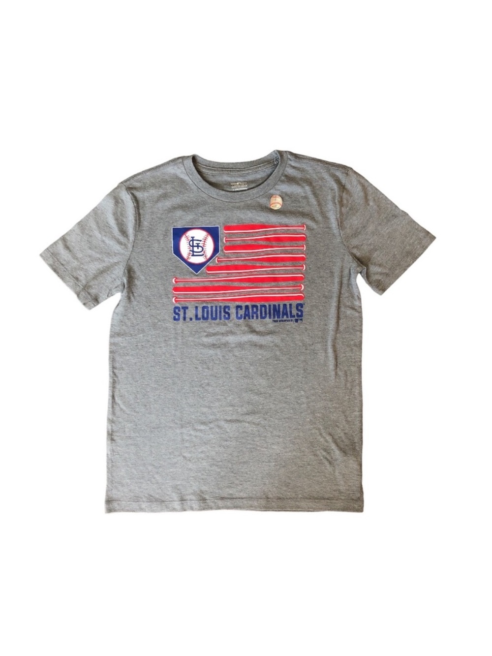 Genuine Merchandise STL Cardinals Baseball Gray Graphic T-Shirt XL (14–16) NWT